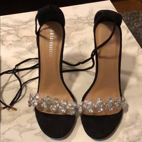 fashion nova lace up heels